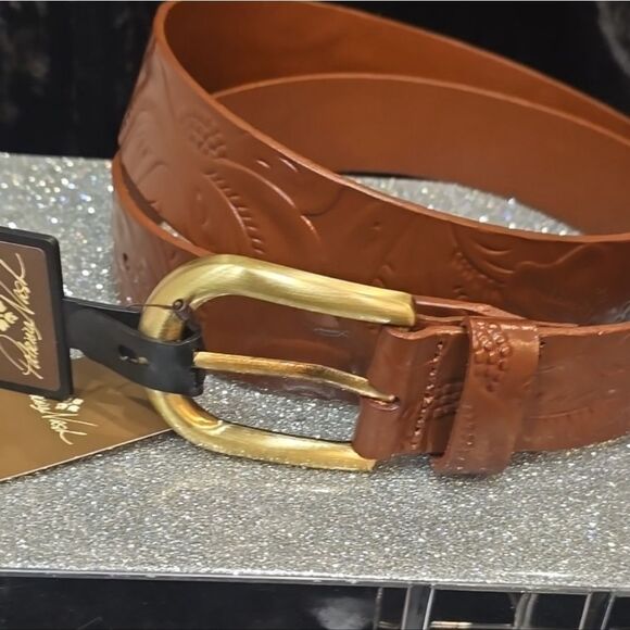 Patricia Nash Vietri Tooled Belt - Picture 3 of 4